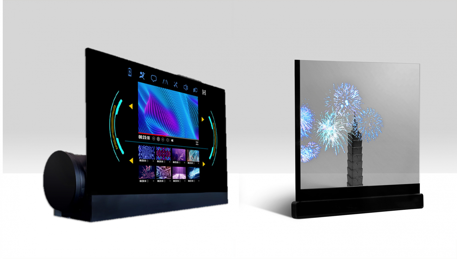 可卷式、折迭性、高透明